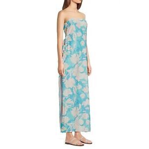 Hutch Women's Side Tie Cover Up Maxi Dress Vintage Vining Floral Size XL NWT